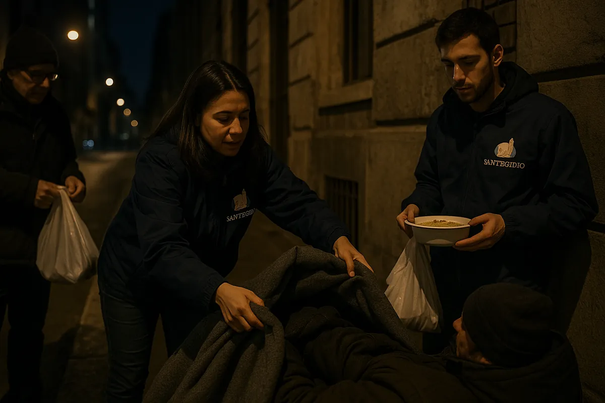 Volontari della Comunità di Sant'Egidio riuniti